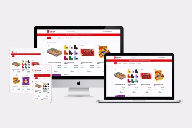 Candy Shop - Vitrine virtual para loja de doces