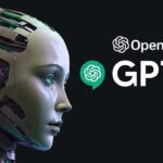 anúncio do GPT-4o com a imagem do rosto de uma androide