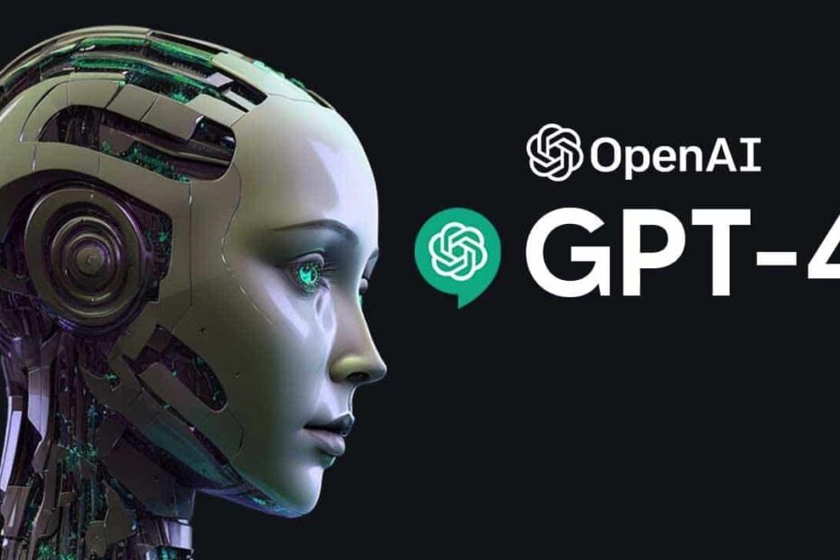 anúncio do GPT-4o com a imagem do rosto de uma androide